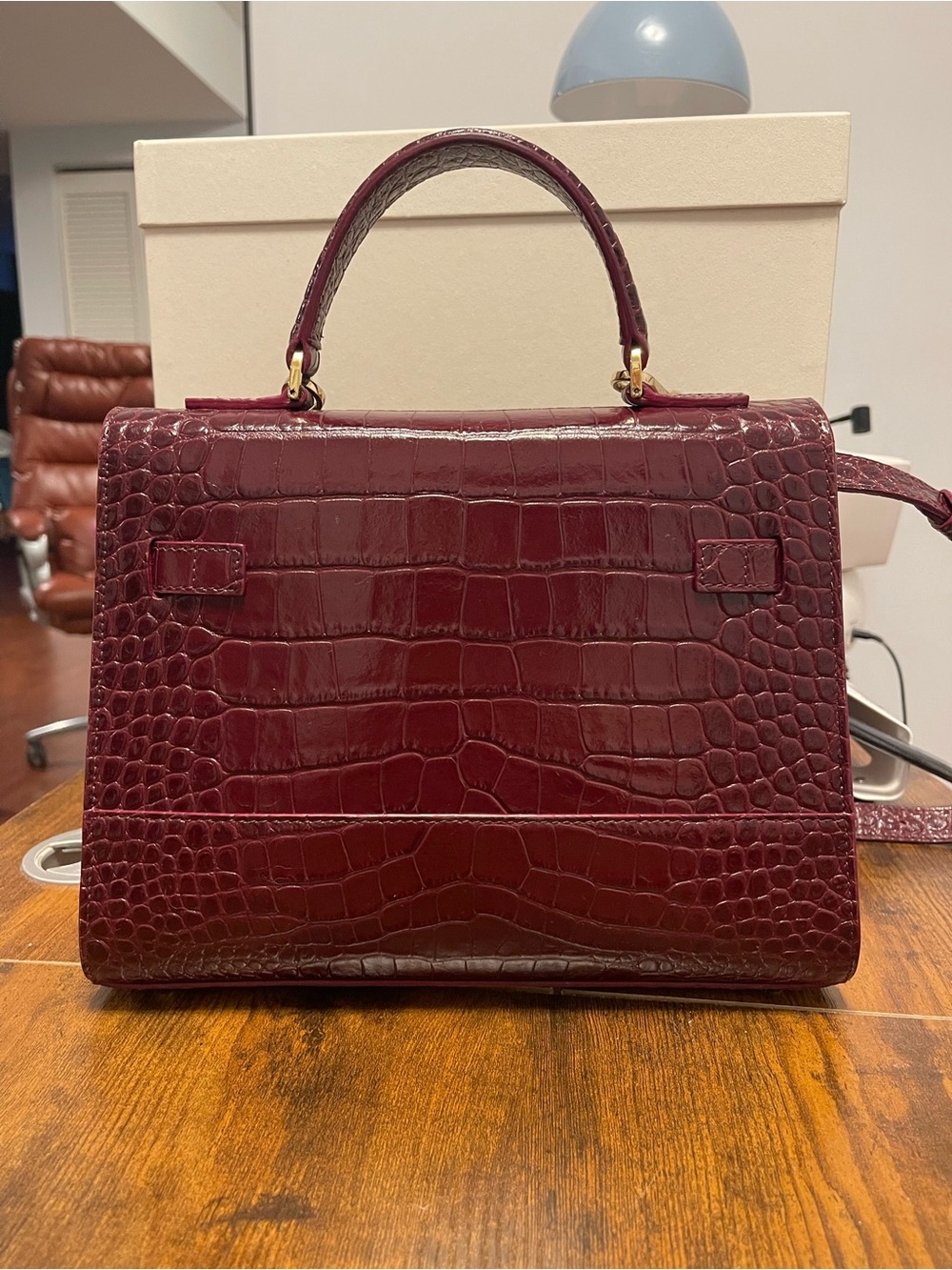 TEDDY BLAKE KIM CROCO 11 BORDEAUX - Picture 4 of 12